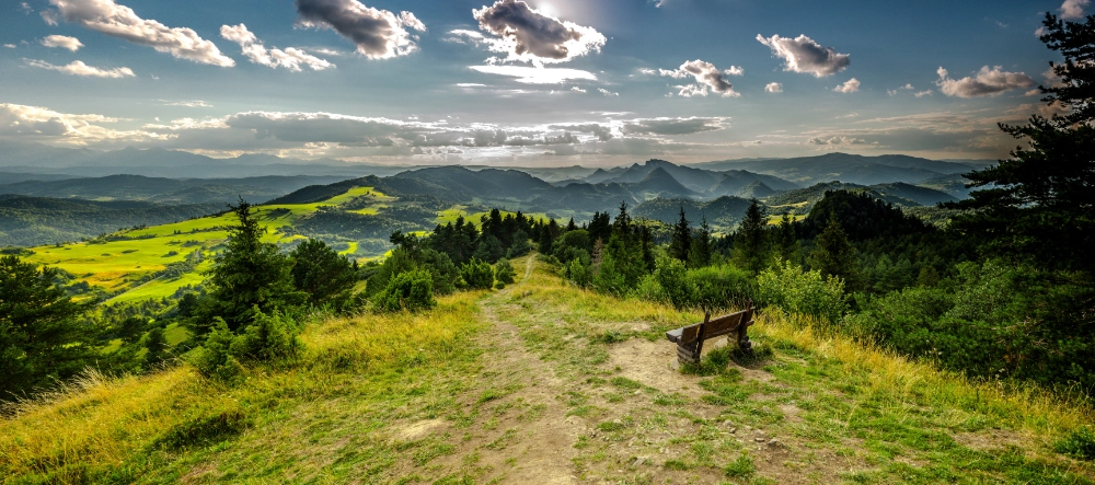 Panorama na Pieniny